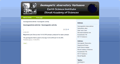 Desktop Screenshot of geomag.sk